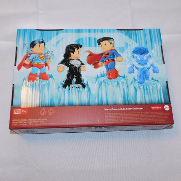 Fisher Price Little People Collector Superman 4 Figures DC Comics NEW - Picture 3 of 3
